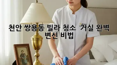 천안 쌍용동 빌라 청소 ✨ 거실 완벽 변신 비법!